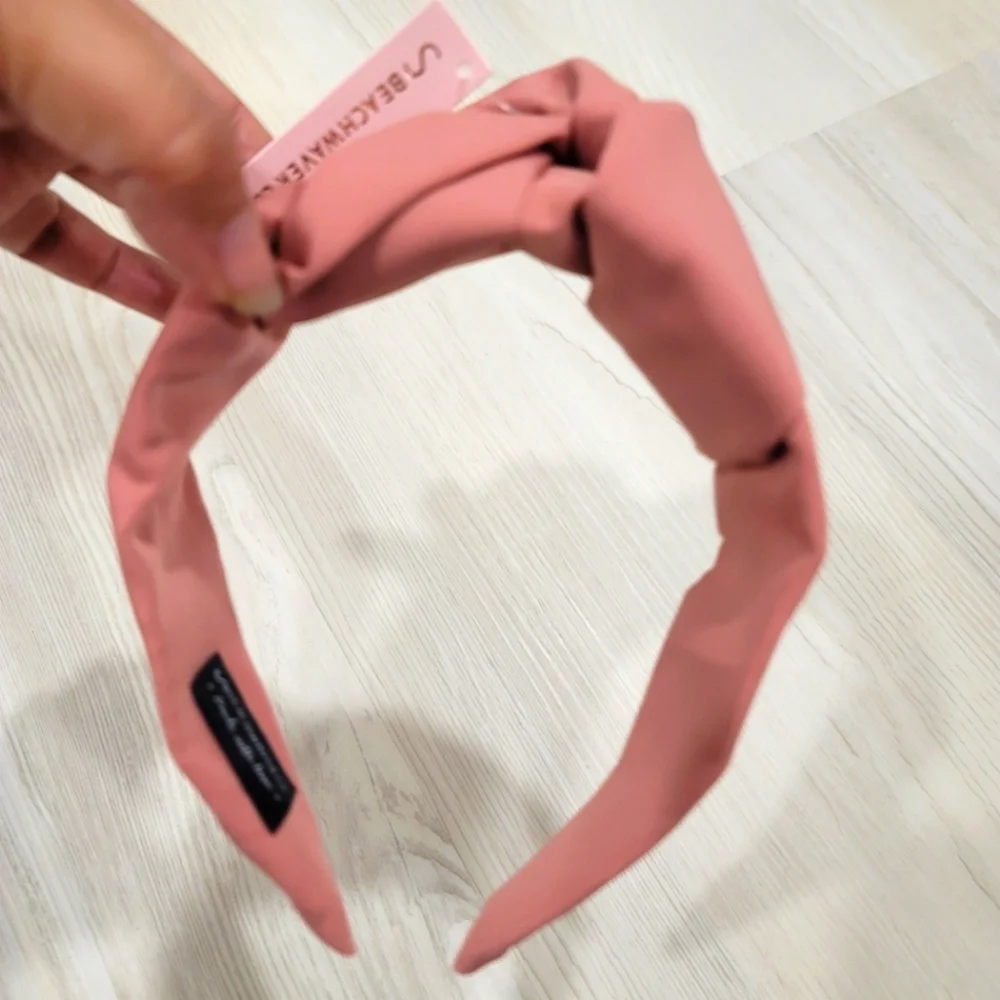 NEW THE BEACHWAVER CO. Pink Knotted Headband